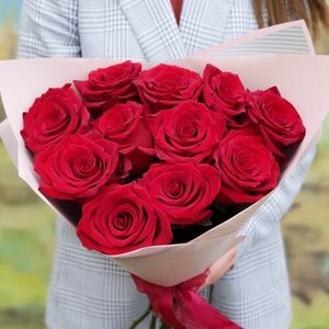 Букет из 11 красных роз цветы и букеты с доставкой по Горловке